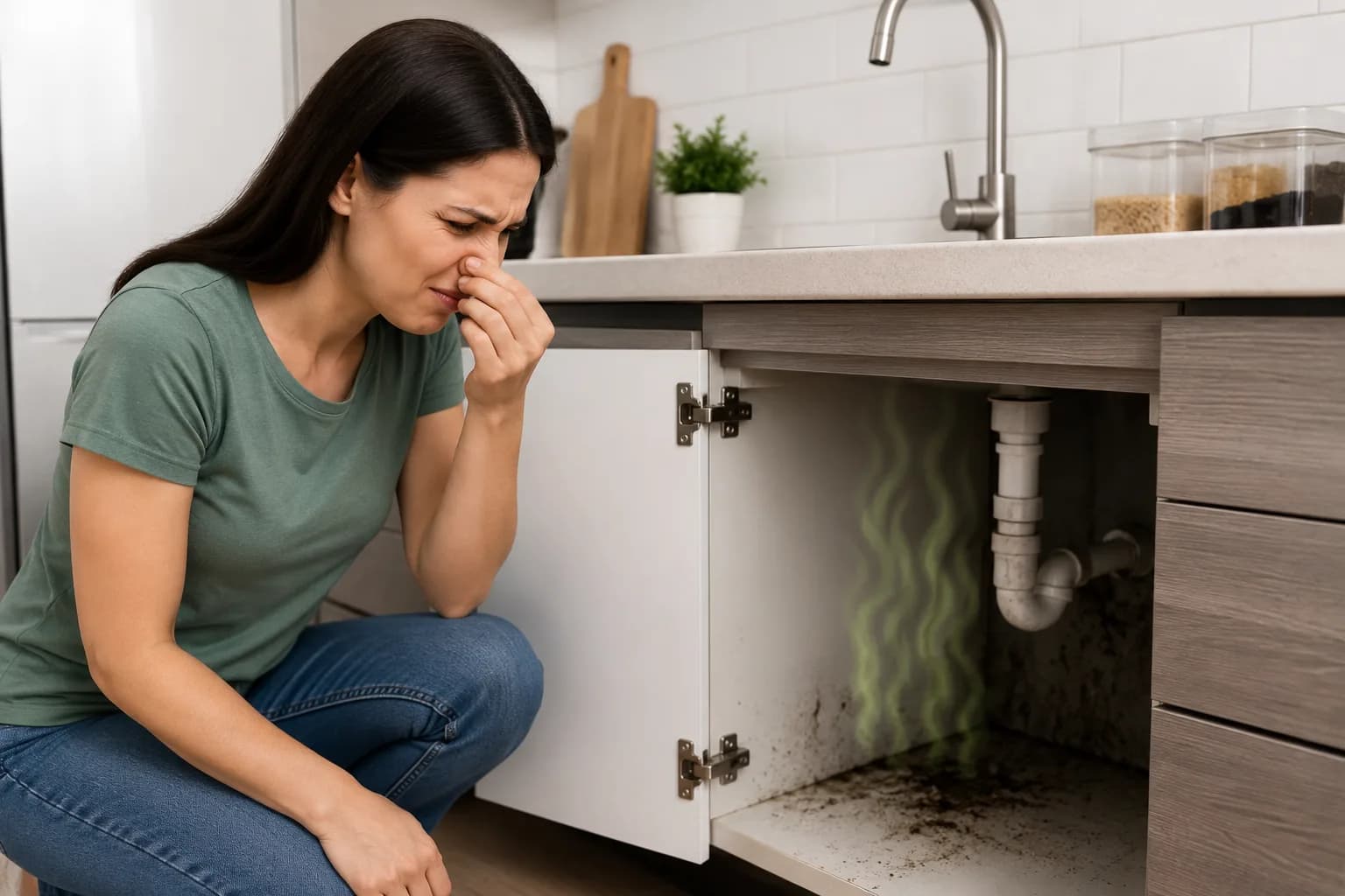 Unpleasant odors from hidden rodent activity